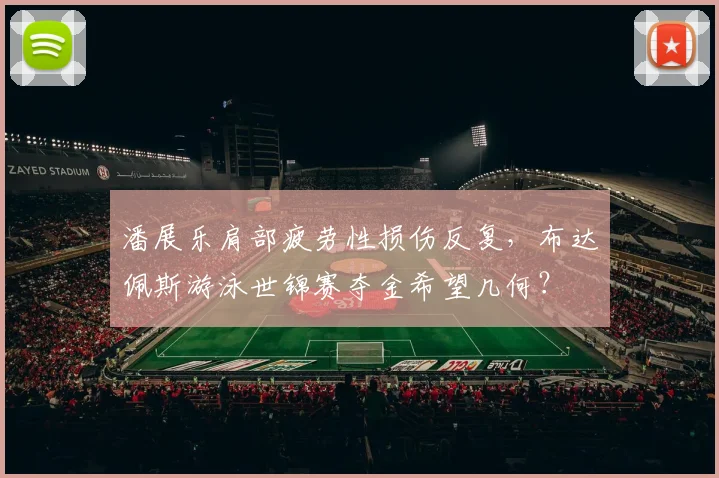 潘展乐肩部疲劳性损伤反复，布达佩斯游泳世锦赛夺金希望几何？